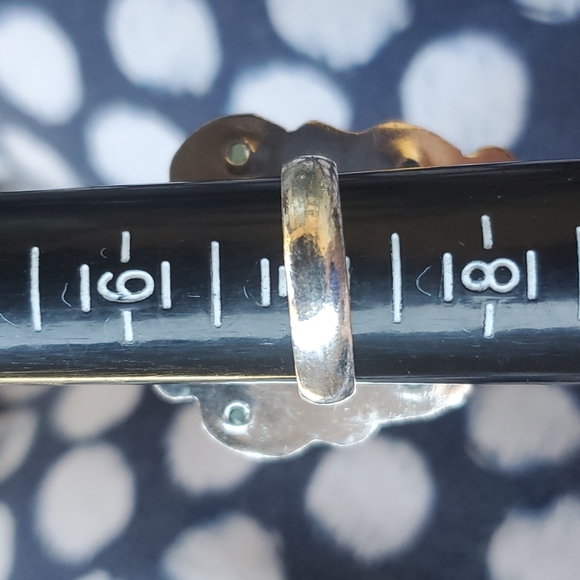 New Unakite and Tsavorite 925 Silver Statement Ring. - Picture 14 of 16